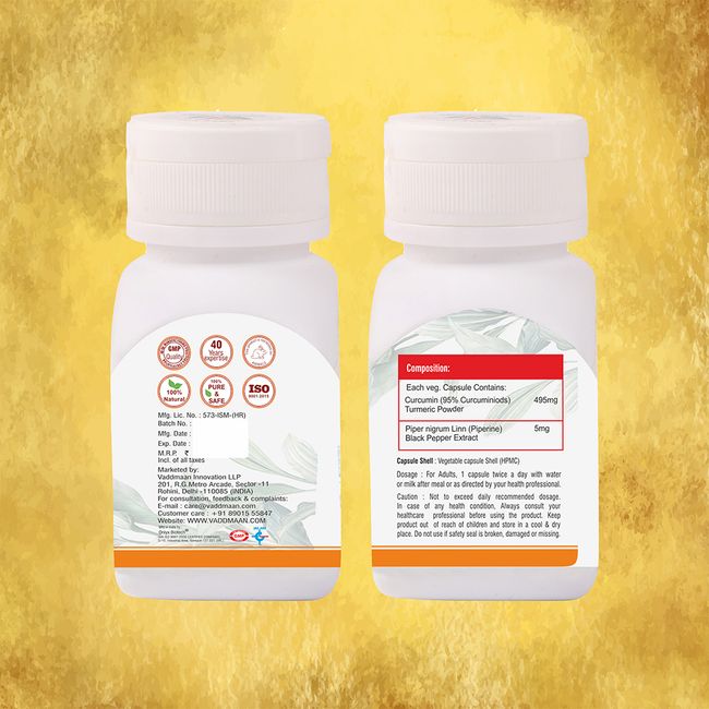 Curcumin++ 60 Veg Capsules | Immunity | Wellness