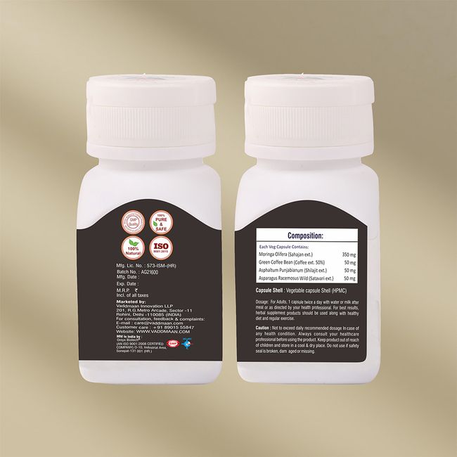 Moringa++ 60 Veg Capsules | Natural Energy 
