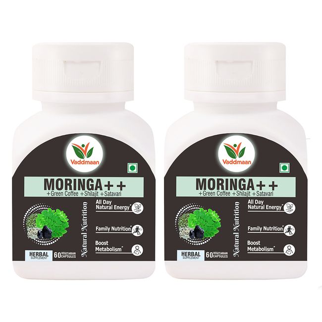 Moringa++ 60 Veg Capsules | Natural Energy 