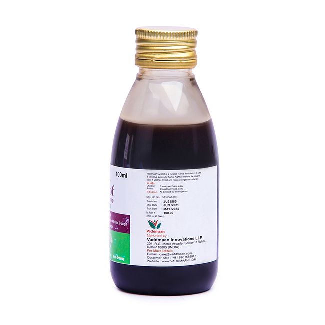 Zecof 100 Ml Ayurvedic Cough Syrup