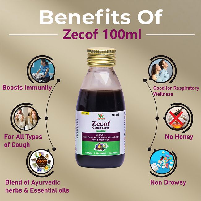 Zecof 100 Ml Ayurvedic Cough Syrup