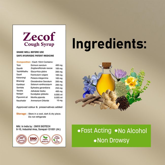 Zecof 100 Ml Ayurvedic Cough Syrup