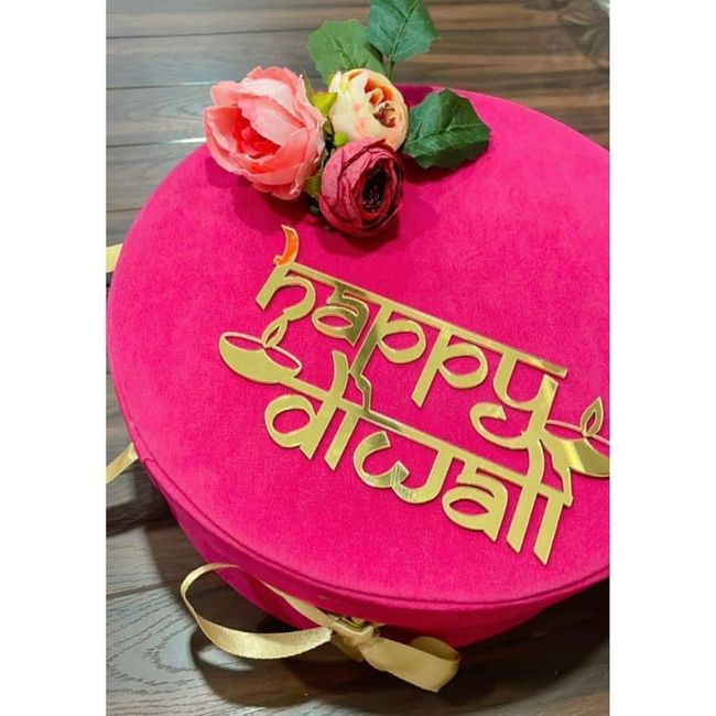 Diwali Gift Pack in Velvet Satin Box