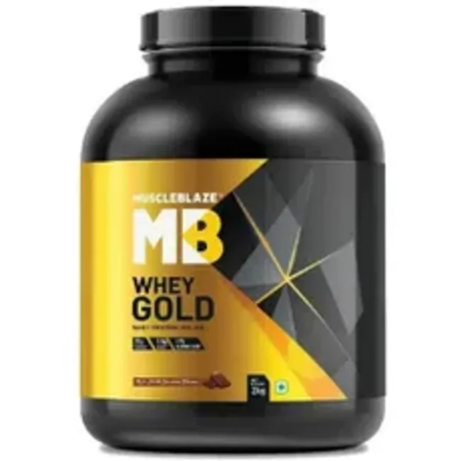 MuscleBlaze Whey Gold 100% Whey Protein Isolate (Chocolate) - 2 KG