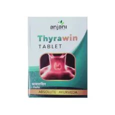 Anjani Thyrawin Ayurvedic tablet box