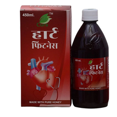 A 450 ml bottle of Heart Fitness Juice from Cura Foods