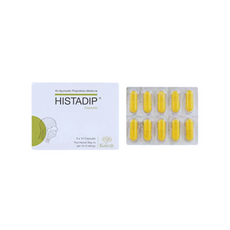 Histadip capsules blister pack with product box